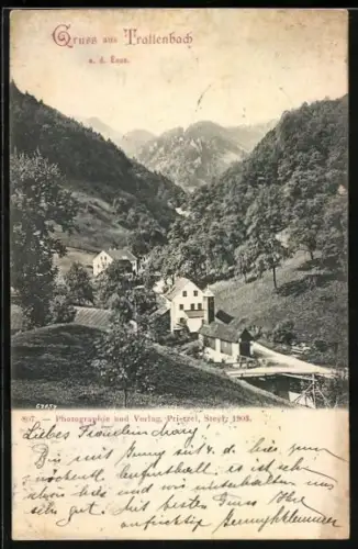 AK Ternberg /O.-Oe., Trattenbach an der Enns, Blick auf den Ort im Tal