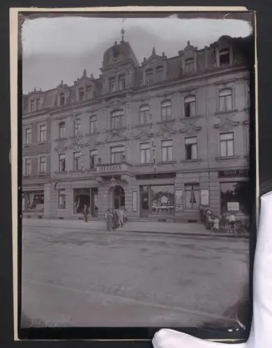 Fotografie unbekannter Fotograf, Ansicht Pirna, Geschäft Alfred Nautze für Ansichtskarten & Fotografien, Gartenstrasse 5
