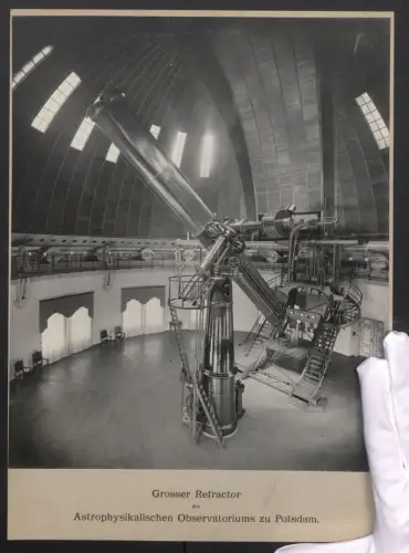 Fotografie unbekannter Fotograf, Ansicht Potsdam, Grosser Refraktor des Astrophysikalischen Observatorium Potsdam