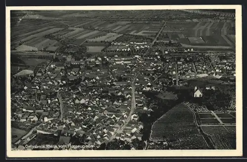 AK Osthofen a. Rhein, Luftaufnahme der Stadt