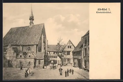 AK Kiel, Alt-Kiel, Klosterkirchhof mit Kirche, Einwohner