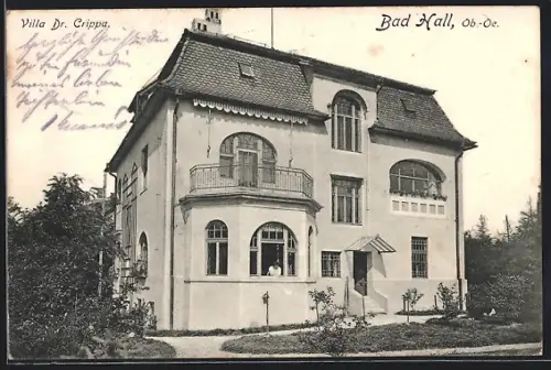 AK Bad Hall /Ob.-Oe., Hotel Villa Dr. Crippa, Totalansicht