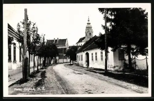 AK Unter Retzbach, Strassenpartie im Ort