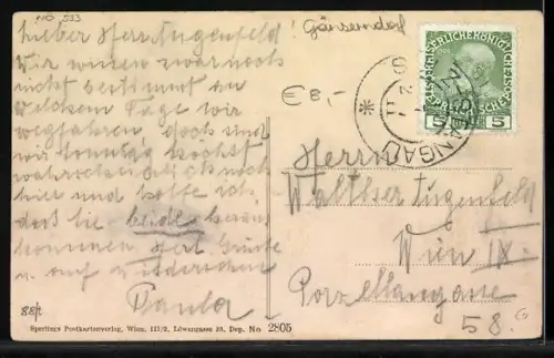 AK Sulz /N.-Ö., Ortspanorama aus der Vogelschau