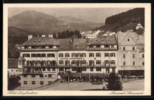 AK Mariazell, Blick zum Hotel Laufenstein
