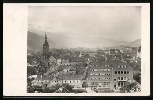 AK Bruck a. M., Teilansicht aus der Vogelschau