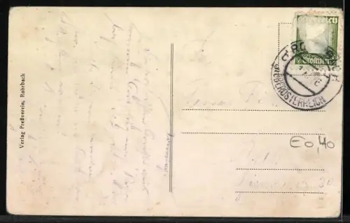 AK Rohrbach /O.-Ö., Ortspanorama von einer Wiese aus