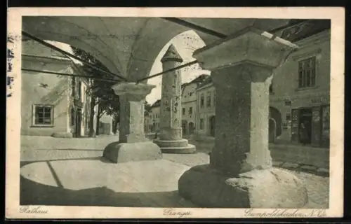 AK Gumpoldskirchen, Rathaus und Pranger