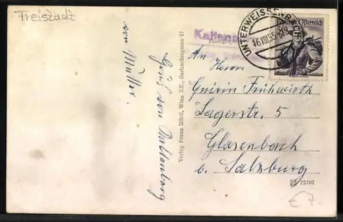 AK Unterweissenbach /O.-Oe., Panorama mit Kaltenberg