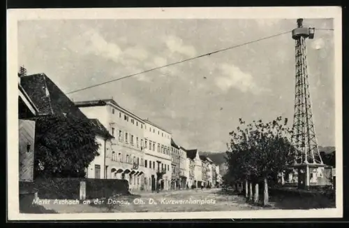 AK Aschach an der Donau, Kurzwernhartplatz mit Turm