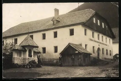 AK St. Nikolai, Gasthaus von Hermann und Kornelia Moser, vormals Gasthaus Gamsjäger