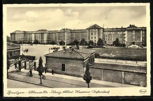 AK Bautzen, König Albert-Kaserne, Löbauerstr., Infanterie