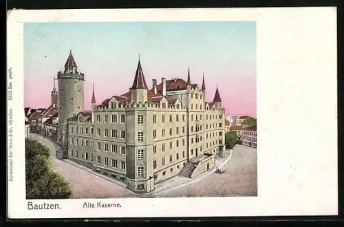 AK Bautzen, Blick auf die alte Kaserne