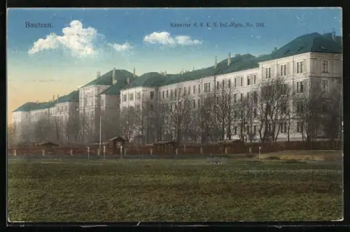 AK Bautzen, Kaserne Inf.-Regt. Nr. 103