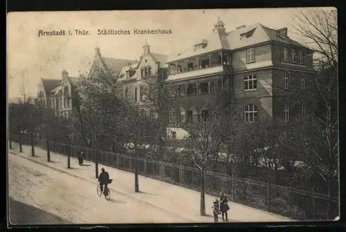 AK Arnstadt i. Thür., Blick auf das Städtische Krankenhaus