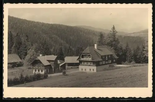AK Stanz im Mürztal, Blick auf Berggasthof Schanz