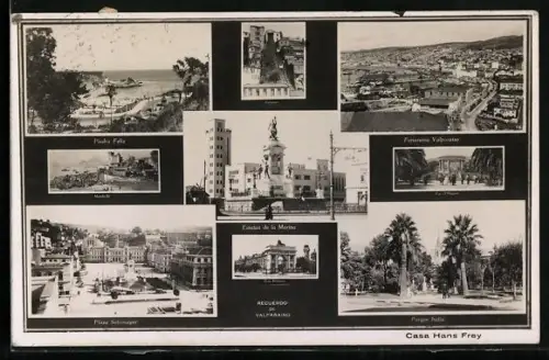 AK Valparaiso, Membrillo, Arco Britanien, Plaza Sotomayor