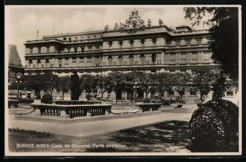 AK Buenos Aires, Casa de Cobienno-Parte posterior