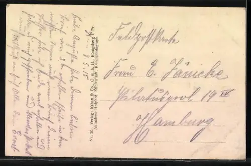 AK Friedland /Ostpreussen, Von den Russen zerstörte Brücke