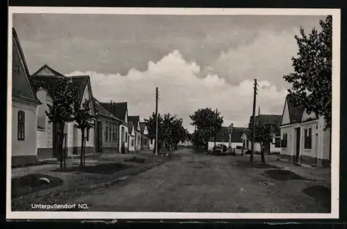 AK Unterpullendorf, Ortsansicht, Strasse