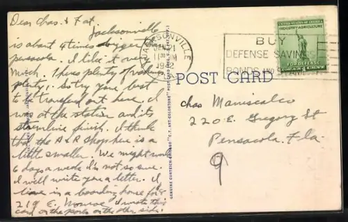 AK Jacksonville, FL, Hemming Park by Moonlight