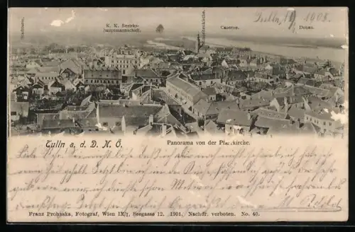 AK Tulln a. d. D., K. k. Bezirkshauptmannschaft, Kaserne, Stadtturm