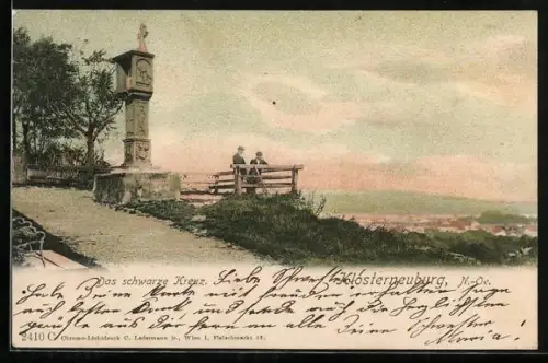 AK Klosterneuburg, Das schwarze Kreuz mit Aussicht