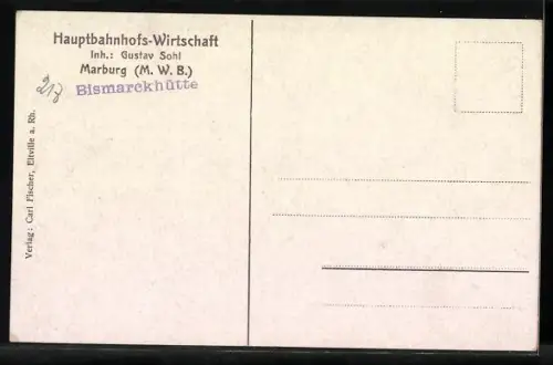 AK Marburg a. Lahn, Lahnpartie, Blick auf Universität