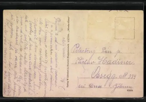 AK Theresienstadt, Pragerstrasse, Kleine Infanteriekaserne, Mühlen an der Eger