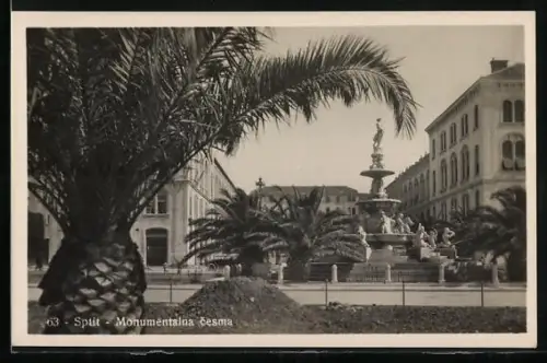 AK Split, Monumentalna cesma, Monumentalbrunnen