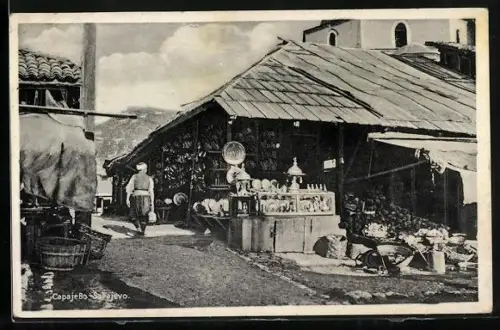 AK Capajebo-Sarajewo, Ansicht eines Geschäfts