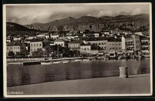 AK Crikvenica, Ortspartie mit Anleger