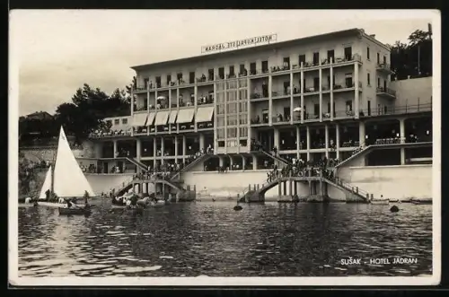 AK Susak, Hotel Jadran, Segelboot