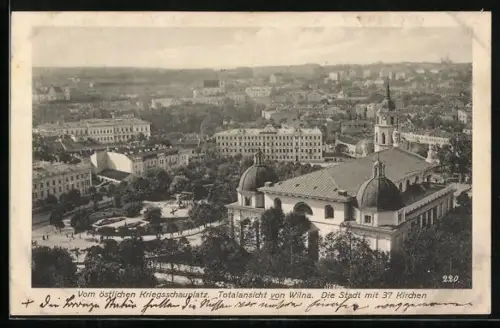 AK Wilna, Totalansicht mit 37 Kirche