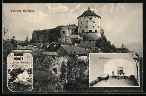 AK Kufstein, Festung Kufstein, Gefängnis und Bildnis von Rozsa Sandors