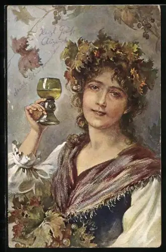 AK Es lebe der Wein und die Liebe!, Weinkönigin