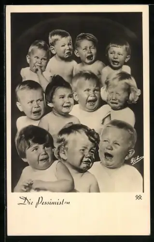 AK Die Pessimisten, Kleinkinder weinen