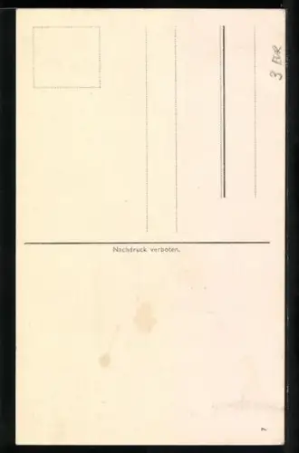 AK Deutsches Flugzeug wirft Herzen ab, Mädchen mit Blumen