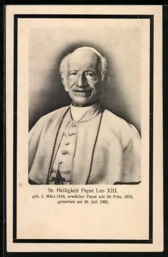 AK Porträt Papst Leo XIII.