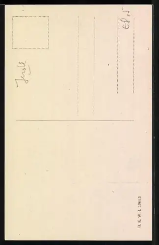 AK Jude mit Schrift und Kerzen