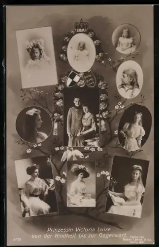 AK Prinzessin Viktoria Luise Herzogin von Braunschweig von der Kindheit bis zur Brautzeit