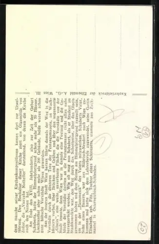 AK Wien, Lichtenthal, Lichtenthaler Kirche, Informationstext