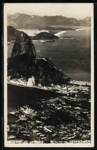 AK Rio de Janeiro, Totalansicht aus der Vogelschau