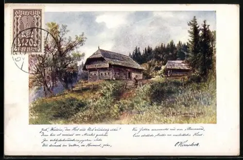 AK Deutscher Schulverein Nr. 144: Blick auf Roseggers Geburtshaus