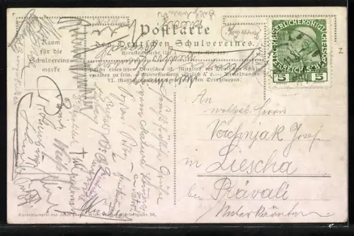 AK Festenburg, Die Linde auf der Festenburg, Deutscher Schulverein