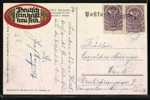 AK Festenburg, Die Linde auf der Festenburg, Deutscher Schulverein