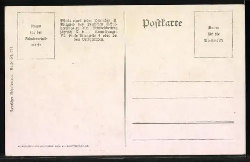 AK Deutscher Schulverein NR 521: Rax, Hofhalt u. Lechnermauer