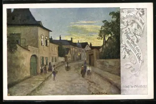 AK Deutscher Schulverein NR. 1316: Perchtoldsdorf, In diesem Hause schuf Hugo Wolf viele unsterbliche Lieder