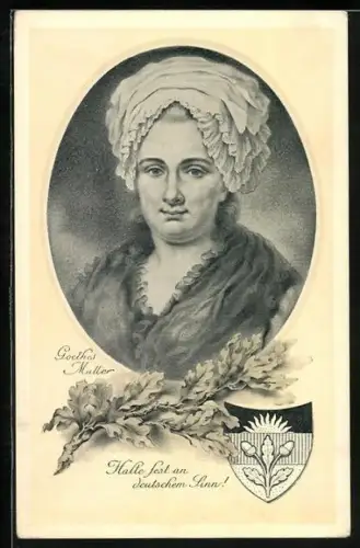 AK Deutscher Schulverein Nr. 109: Porträt Goethe`s Mutter