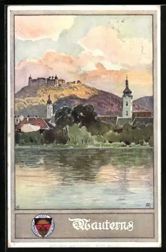 AK Deutscher Schulverein NR 178: Mautern an der Donau, Teilansicht